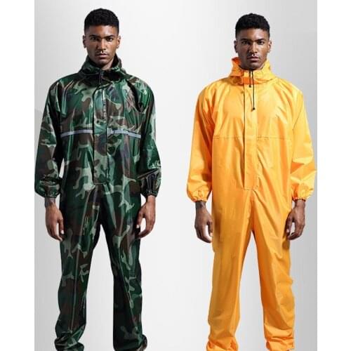Raincoat /Conjoined Men Raincoat/overalls Men Women Fission Rain Suit Rain Coat Hooded Womens Raincoat water proof oil resistant