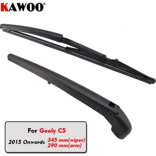 KAWOO Car Rear Wiper Blades Back Window Wipers Arm For Geely C5 Hatchback (2015 Onwards) 345mm Auto Windscreen Blade Styling