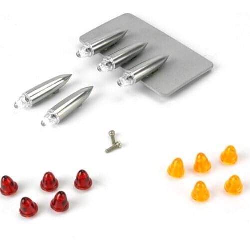 Tamiya Truck Body Roof Metal LED SpotLights Kits For 1 14 Scale RC Toy Model Tractor TAMIYA KING Upgrade Parts Accessories