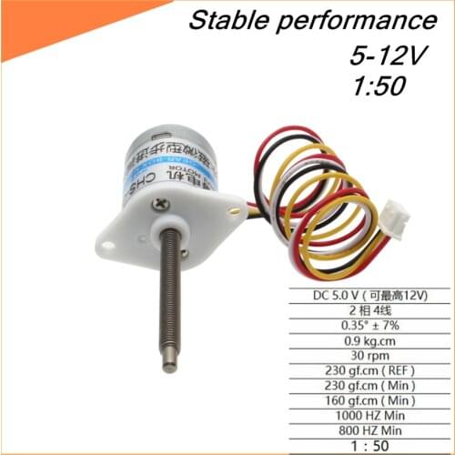 GOOD! 15BY 15mm M3 screw threaded stepper gear motor,1:50 5-12V stepper motor