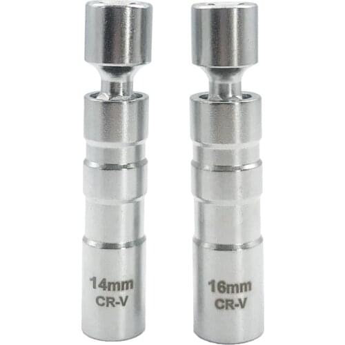 Thin Wall Spark Plug Socket 14MM/16MM Drive 12-Point drive socket Spark Plug Sockets Magnetic Removal Tool