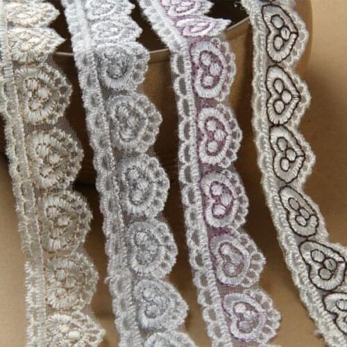 8 yrd/lot 2.5cm lace crocheted lace for sewing Garment accessories