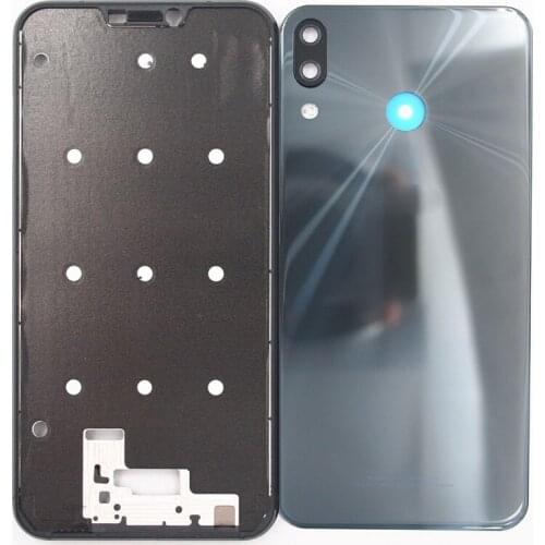 BaanSam New Front Frame Glass Battery Door Back Cover Housing Case For ASUS Zenfone 5 2018 ZE620KL Without Power Volume Buttons