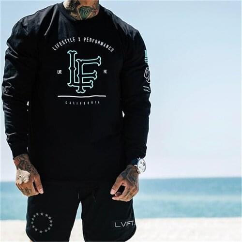 Simple Fitness Mens Long Sleeve T-Shirt Round Neck Bodybuilding Workout Running Hiking Streetwear Keep Fit Peformance Clothing