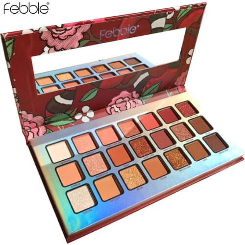 Febble brand pressed pigment eyeshadow Night Animal eye shadow makeup matte powder pressed glitter wet powder for eye cosmetics