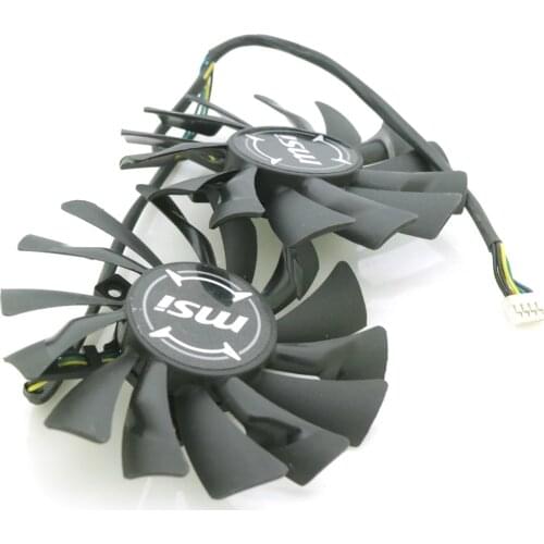 PLD09210S12HH 86mm DC12V 0.40A 4Pin VGA Fan For MSI RX470 RX570 RX580 GTX 980 960 970 1060 1070 1080TI Graphics Card Cooling Fan