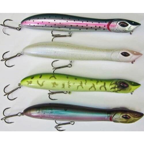 Fishing Topwater Popper Bait Snake Head Wobbler 140mm/26g