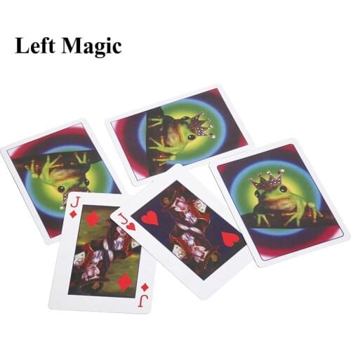 Frog To Prince Magic Tricks Card Set Magic Props Illusions Stage Street Magic Mentalism Fun Accessories Easy To Do