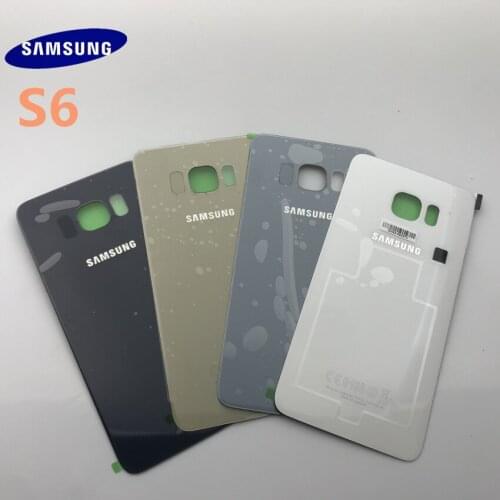 Samsung Galaxy S6 G920 S6 edge G925 S6 plus G928 Back Rear Battery Cover Glass Door Housing Back Case Replacement Parts