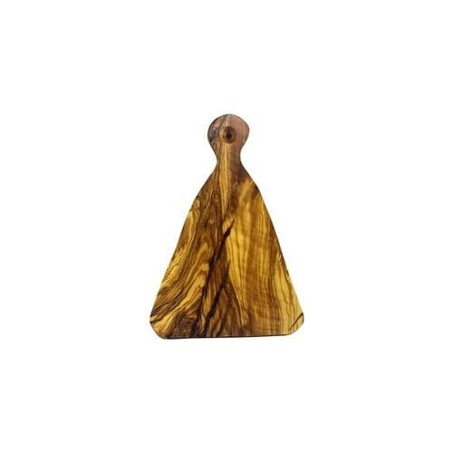 Zethome Natural Wood Handmade trigon Handled Serving Board