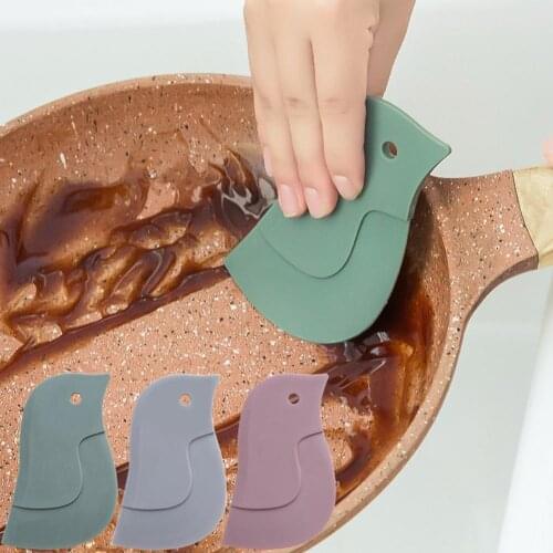 1PC Cute Penguin Style Oil Scraper Cartoon Kitchen Cake Baking Scraper Decontamination Dirt Scrape Tool Bathroom Plate Stov N1Y3