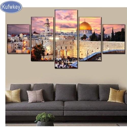 5d diy Diamond embroidery"Italy/Urban/Landscape/Architecture"diamond painting Cross Stitch,full square Rhinestone mosaic 5pcs