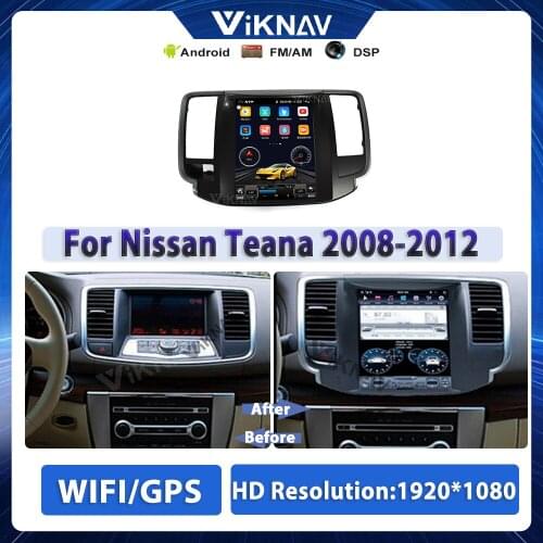 Vertical Screen Car GPS Navigation For Nissan Teana 2008-2012 Android System Multimedia Player Head Unit Tape Recorder