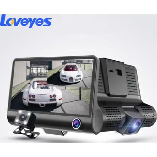 3 Cameras Car Dvr Dash Cam Dual Lens Dash Camera Driving Recorder HD 1080P Night Vision Video Recorder Auto Registrator DVR L319