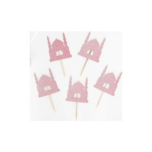 Glitter Ramadan Eid Cupcake toppers birthday bridal shower Wedding engagement Bachelor party toothpicks