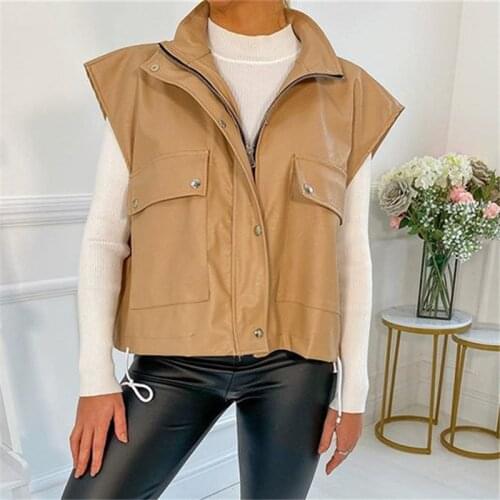 Женские кожаные жилеты Brangdy China At AliExpress