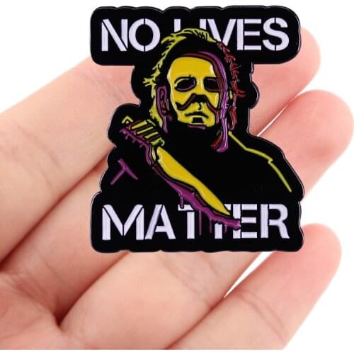 DZ1553 Classic Horror Movie Enamel Pin Movie Brooches Bag Lapel Pin Cartoon Holiday Badge Jewelry Gift for Kids Friends