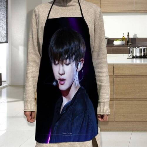 Park Chanyeol Apron Grill Kitchen Chef Apron Professional for BBQ, Baking, Cooking for Men Women 68X95cm