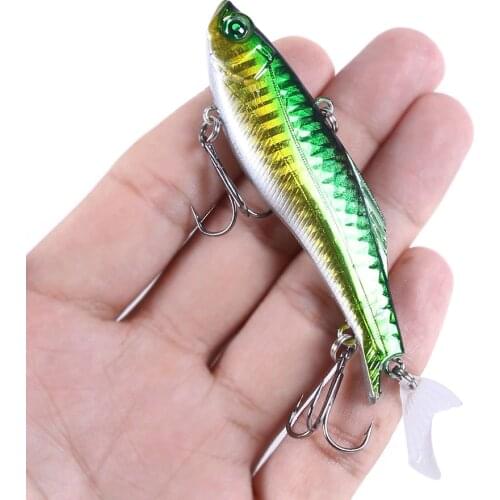 HENGJIA 8cm 22.5g hard fishing bait VIB rattlin hook fishing sink vibra rattlin hooktion bait pencil bait lifelike