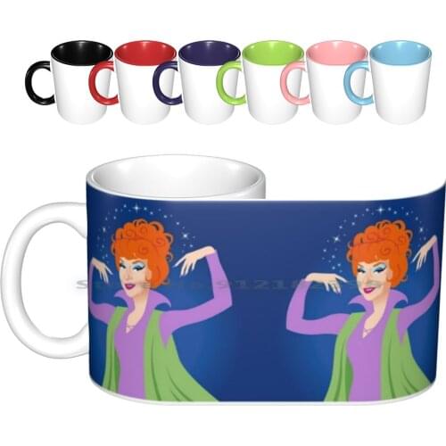 Endora Ceramic Mugs Coffee Cups Milk Tea Mug Agnes Moorhead Endara Bewitched Tv Series Classic Witch Alejandromogolloart