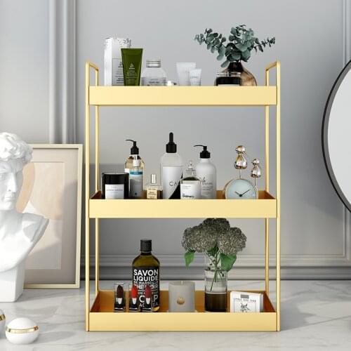 Desktop Multi-Layer Storage Rack Skin Care Cosmetics Wash Dressing Table Large Capacity Bathroom Wash Basin Nordic Storage Rack