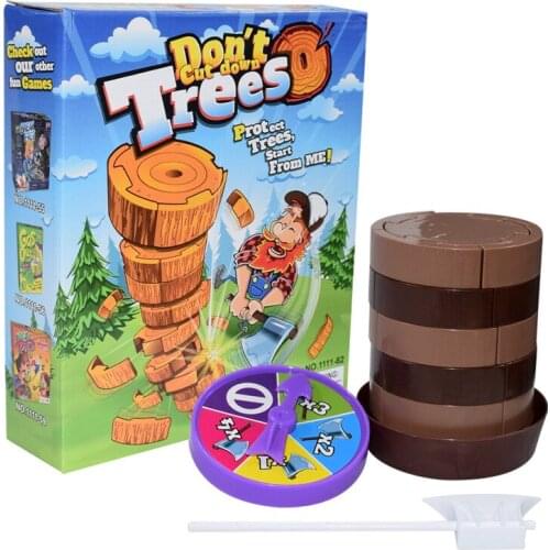 New Board Game Felling Tree Toys Cut Tree Grapefruit Lumberjack Parent-Child Toy Interaction Mathematics Calculation Double Toys