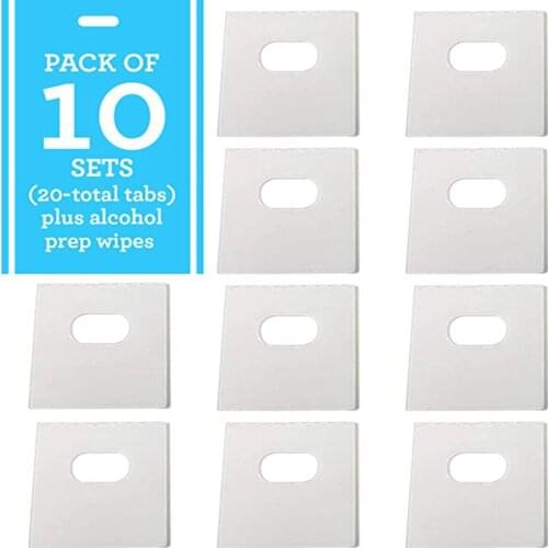 New Arrive 10 Sets of Clear Vertical Blind Repair Tabs / Vertical Blind Tabs / Blind Fixers - 20 Total Tabs (10 Sets)