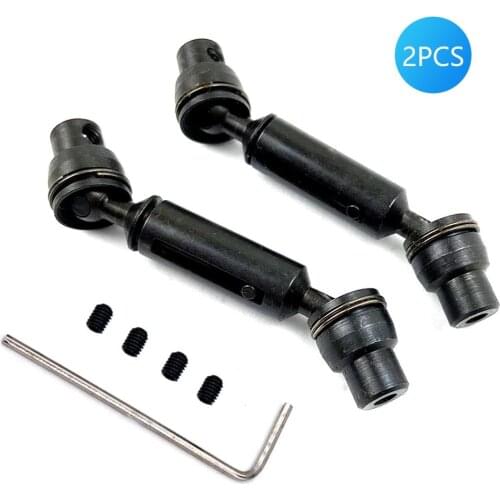2pcs Upgrade Metal Drive Shaft Universal Joint For WPL MN JJRC RC Car Ural Truck Cardan Joint Couplings Spare Parts