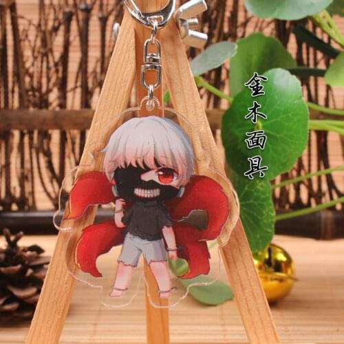 Tokyo Ghoul Anime Action Key Chain Acrylic Figure Keyring Collection Keychain Keyholder Unisex XMAS Gift
