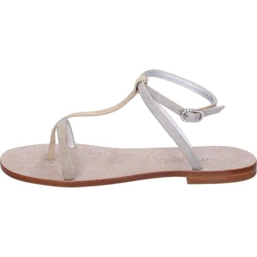 EDDY DANIELE sandals women suede beige