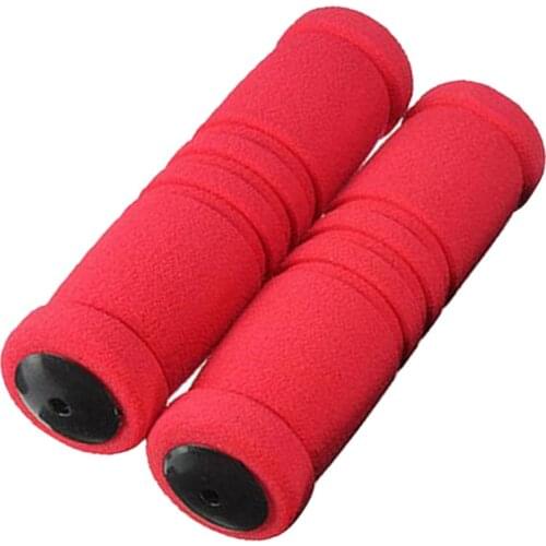 1 Pair 12cm Bicycle Grip Rubber Handlebar Mountain Bike Handle High Quality Non-Slip Handlebar Bicycle Parts Bicycle Equipment