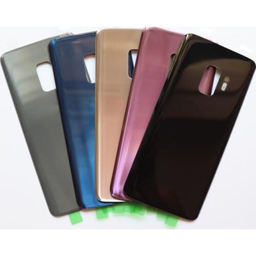 10 pcs/lot Glass Material Rear Battery Door For Samsung Galaxy S9 G960 G960F S9+ S9 Plus G965 G965F Back Housing Cover Case