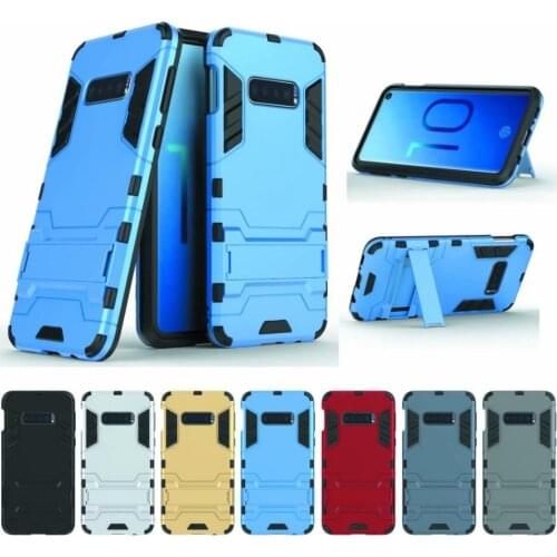 100pcs/lot PC TPU 2 in 1 Hybrid Armor Shockproof cover case For Samsung S10 e S9 S8 A9 A8 A7 A6 note 9 J6 J4 prime plus 2018