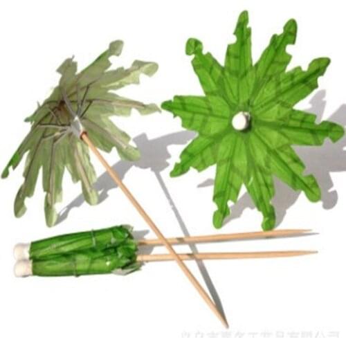 1000pcs Coconut Umbrella Picks Cocktail Decorative Garnishes Wedding Cocktail Drinks Party Sticks Paper Parasol Umbrella