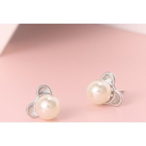 2021 New Little Bear Stud Earrings For Women Girls Cute Animal Earring Trendy Daily Accession Fashion Jewelry E242