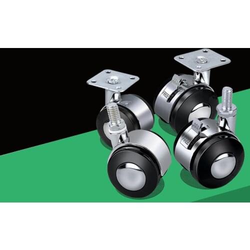 4 Pcs/Lot 1.5 Inch Zinc Alloy Caster Furniture Electric Wheel Brake Universal Manufacturer Cross Border