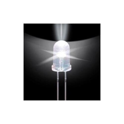 5mm round long leg white led diodes 16000-18000mcd