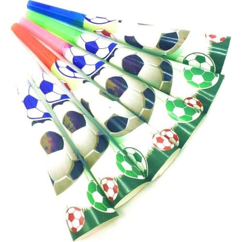 World Cup Theme Soccer Green Disposable Tableware Supplies Party Supplies Birthday Decoration Kids Party Supplies Horn 6pcs