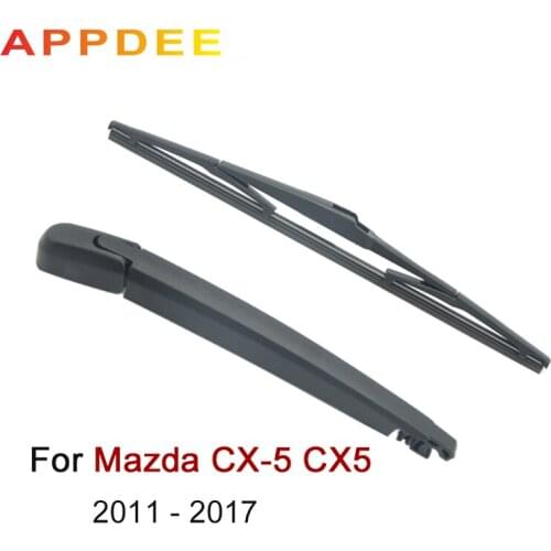 APPDEE Wiper 14" Rear Wiper Blade & Arm Set Kit For Mazda CX-5 CX5 MK1 2011 - 2017 Windshield Windscreen Rear Window
