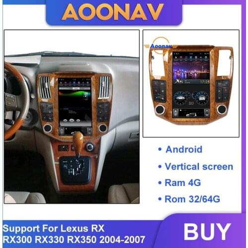 Car radio tape recorder multimedia player For-Lexus RX300-330-350-400h 2004-2007 2din Android car auto stereo GPS navigation