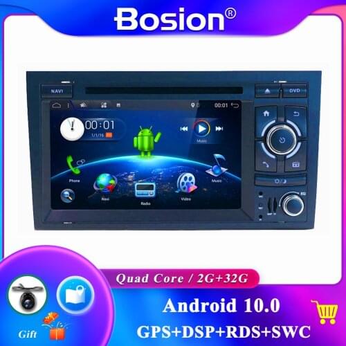 Quad Core 2 Din For Audi A4 B6 B7 S4 B7 B6 RS4 B7 SEAT Android 10.0 GPS Navi SWC Bluetooth Camera Canbus Support 4G,DAB,OBD,TV