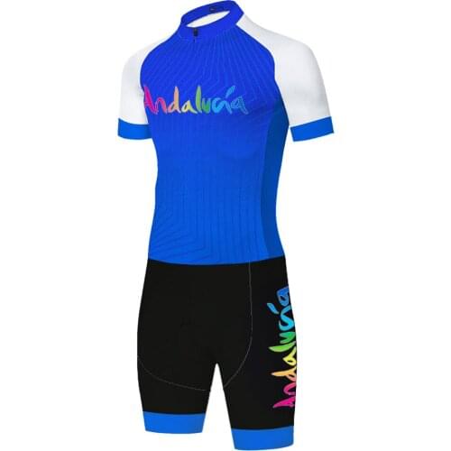 Andalucia Laser Cut One piece skinsuit Equipos Velo Abbigliamento Camisa Masculina Ropa Jersey Ciclismo Maillot Ciclismo Hombre