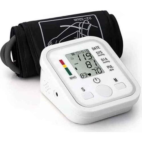 Tonometer Automatic Digital Arm Blood Pressure Monitor Sphygmomanometer Pressure Gauge Meter for Measuring Arterial Pressure