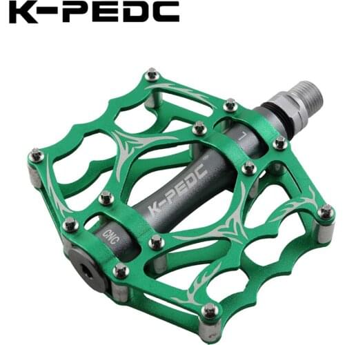 K-PEDC ultralight aluminum alloy mountain bike CNC non-slip pedal Palin pedal 3 sealed bearing road bike bicycle bearing pedal