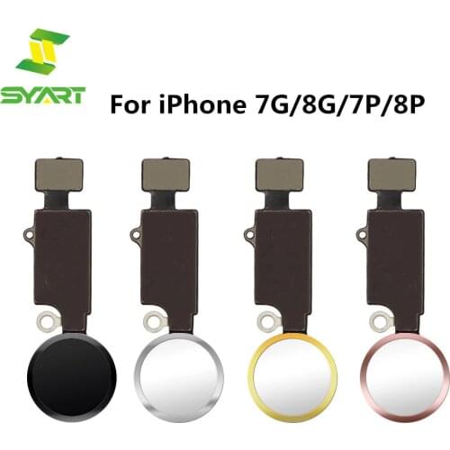 For iPhone 7 Plus 8 Plus Home Button With Flex Cable Home Return Key Assembly Sensor Ribbon Fingerprint Menu For iPhone 7 8