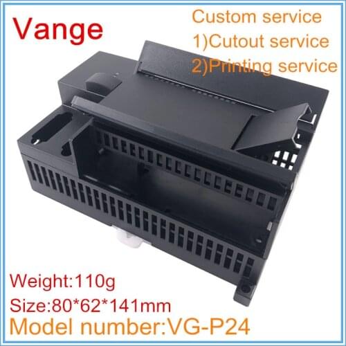 1pcs/lot black sensor PLC electronics project cases 80*62*141mm ABS plastic instrument housing diy for industrial control device