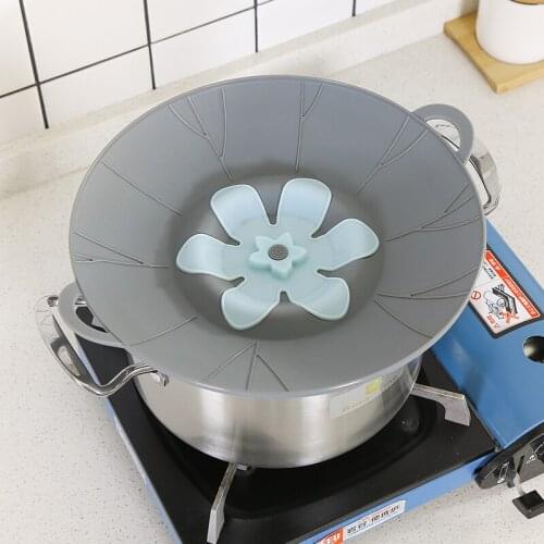 Kitchen Porridge Spill-Proof Pot Cover Household Multi-Function Splash-Proof Oil Foldable Round Petal Casserole Cover Food Cover