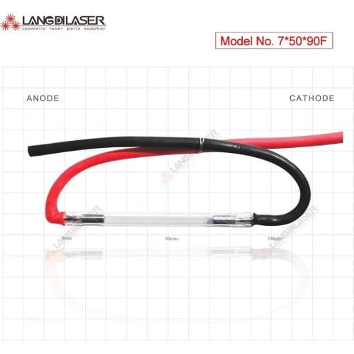 Laser flash bulbs : 7*50*90F-anode bend , xenon flash lamp for Beijing honkonlaser IPL machines