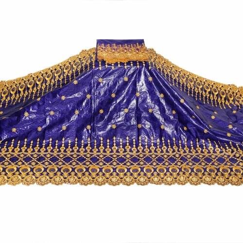 STILL FLY Hot Selling African Bazin Riche Fabric 2020 Nouveau Cotton Brode Bazin Brode High Quality Nigerian Gele Headtie 7yards