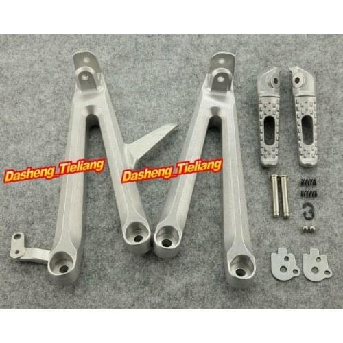 Motorcycle Aluminum Alloy Rear Passenger Rear Foot Pegs Footrest Brackets for Honda 2004-2007 CBR1000RR CBR 1000 RR